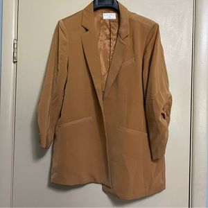 Z Supply Tan Blazer Large EUC
